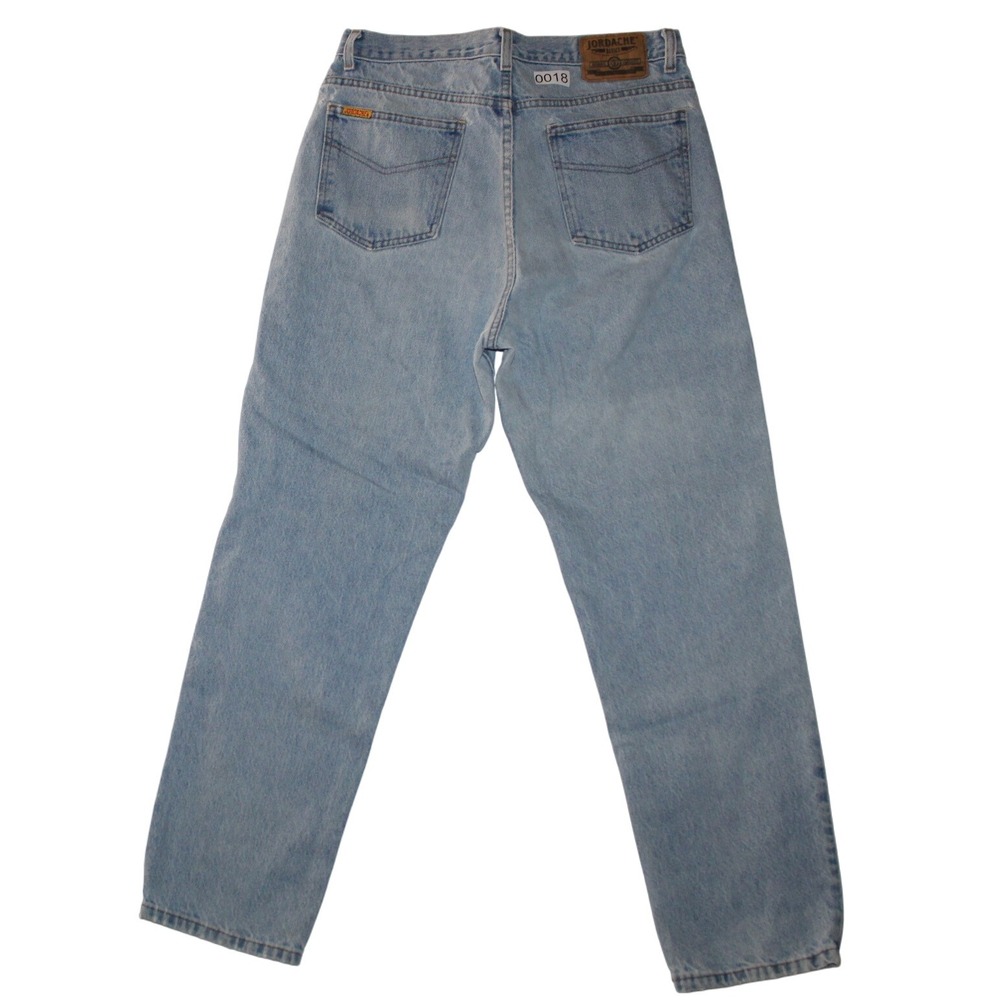 Jordache Jeans Light Wash‎ Denim Relaxed Fit VTG 90s Distressed Sz 33x30 Fits 31
